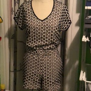 Polka Dot Eyelet Romper